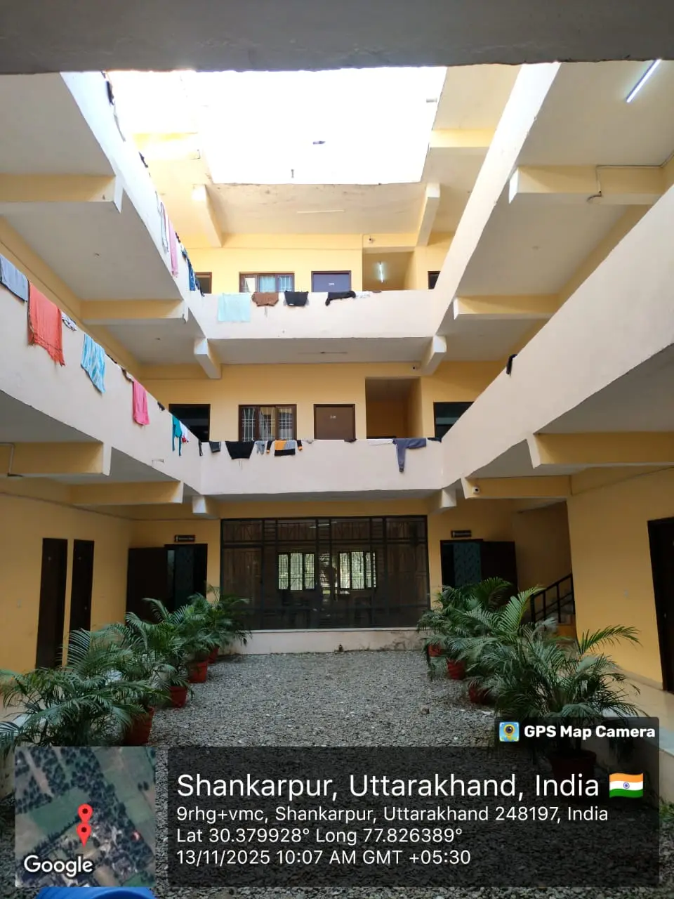 Subhash Chandra Bose Hostel – courtyard