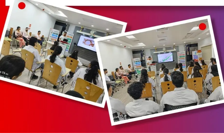 Students on the Tirupati Pharma Ltd. industrial visit